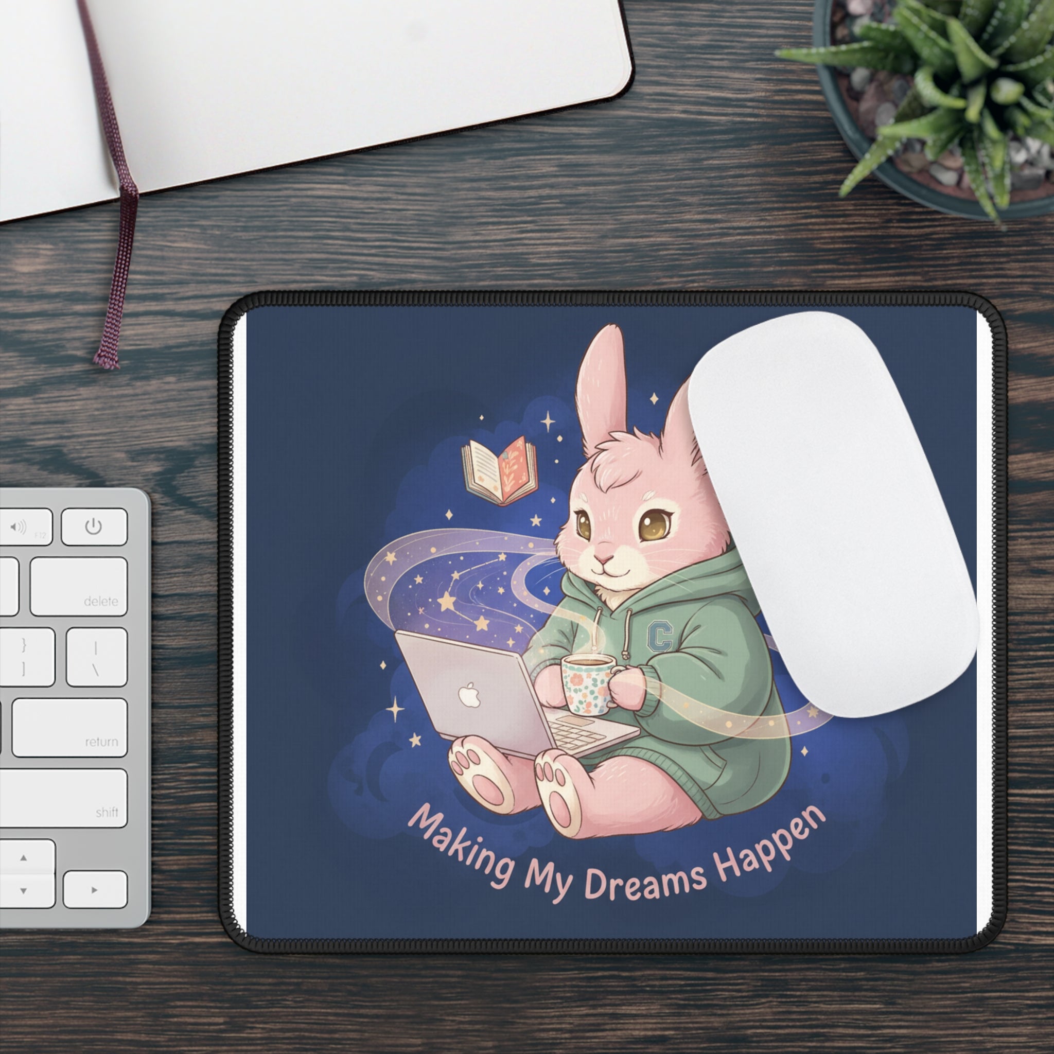 Rabbit Mouse Pad – Making My Dreams Happen