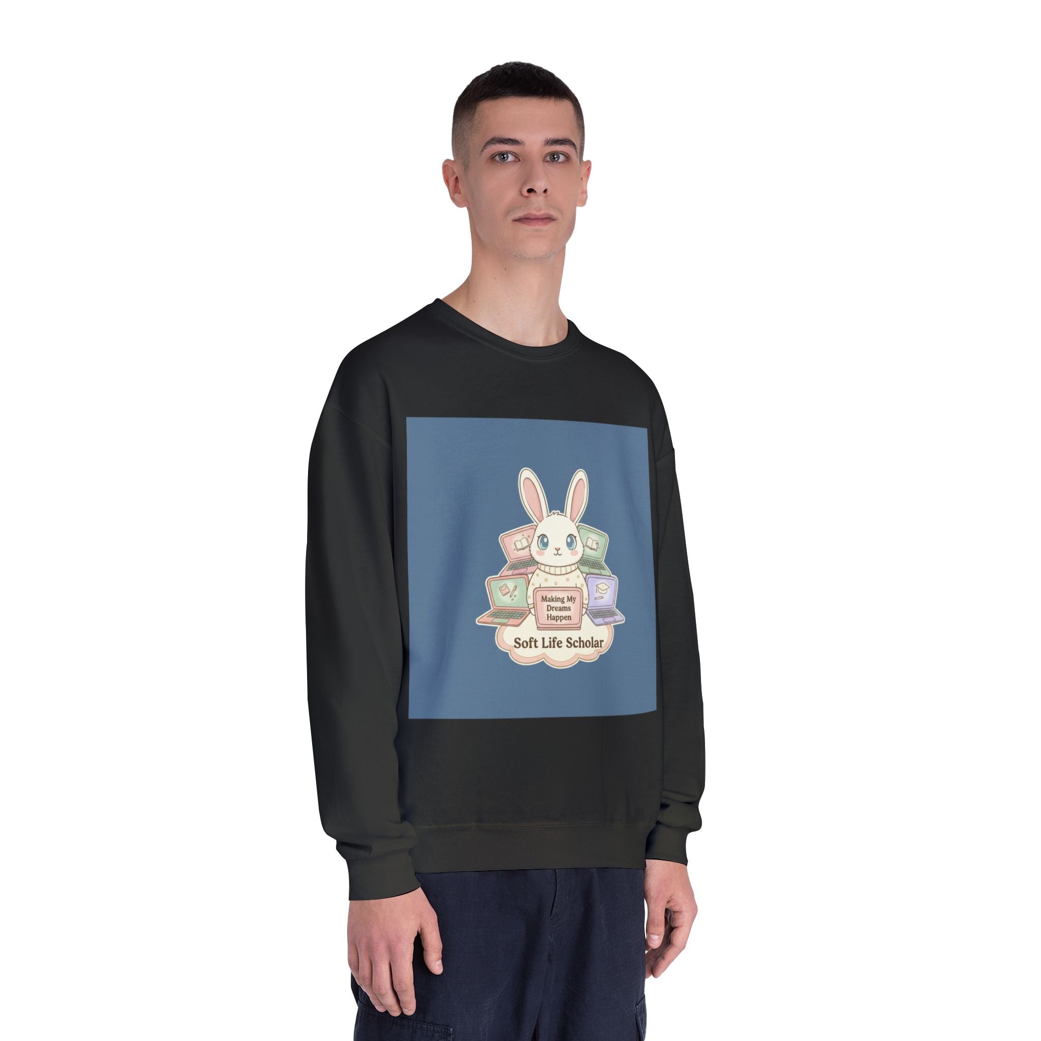 Bunny Crewneck Sweatshirt – Making My Dreams Happen Soft Life Schola
