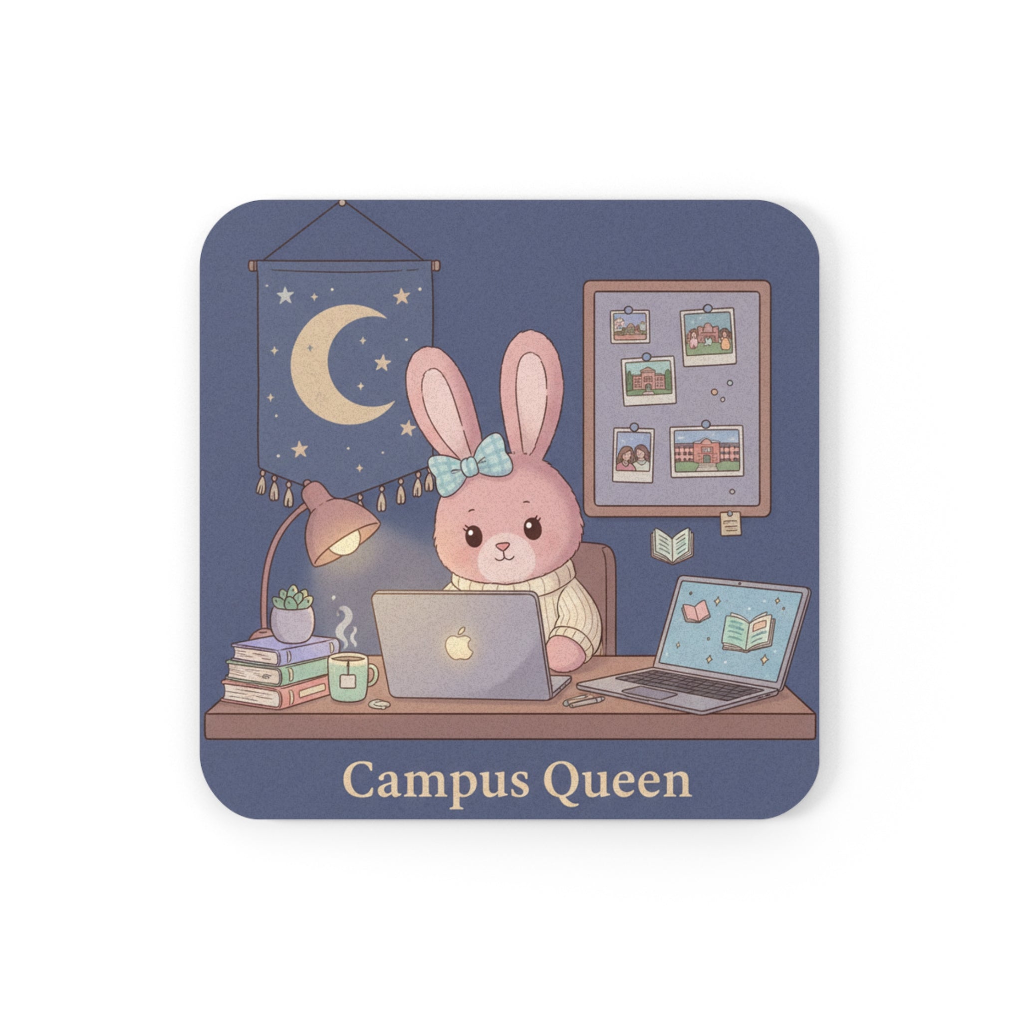 Rabbit Cork Coaster – Campus Queen