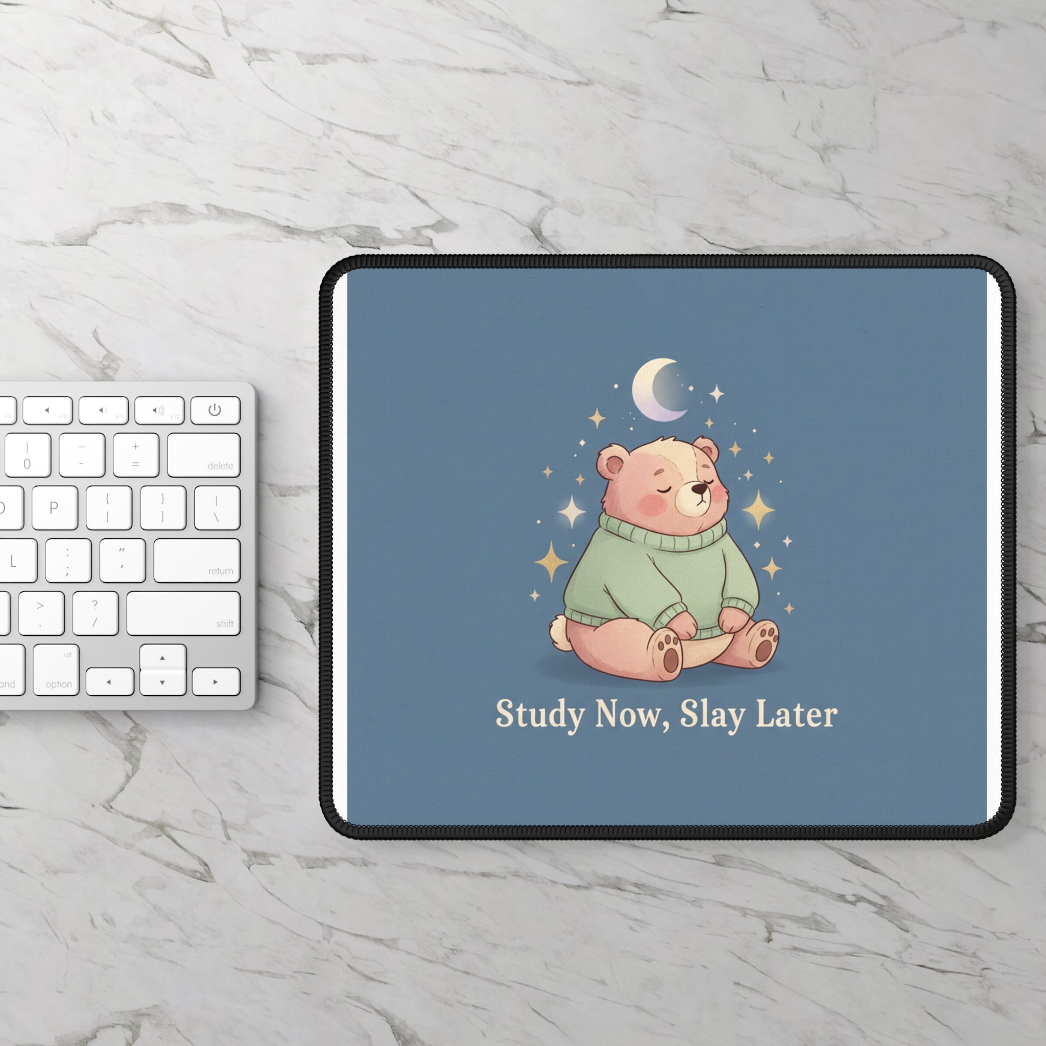 Bear Mouse Pad – Study Now Slay Later