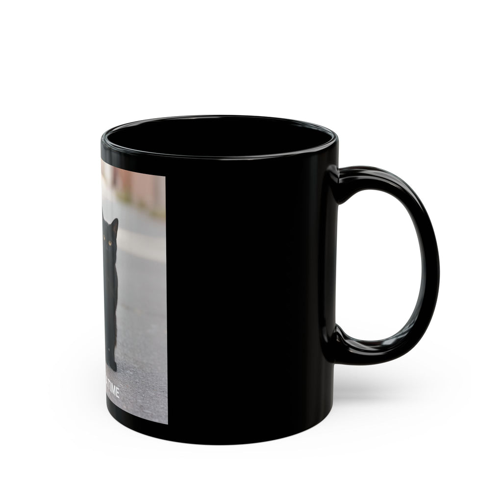 Cat Black Mug 11oz