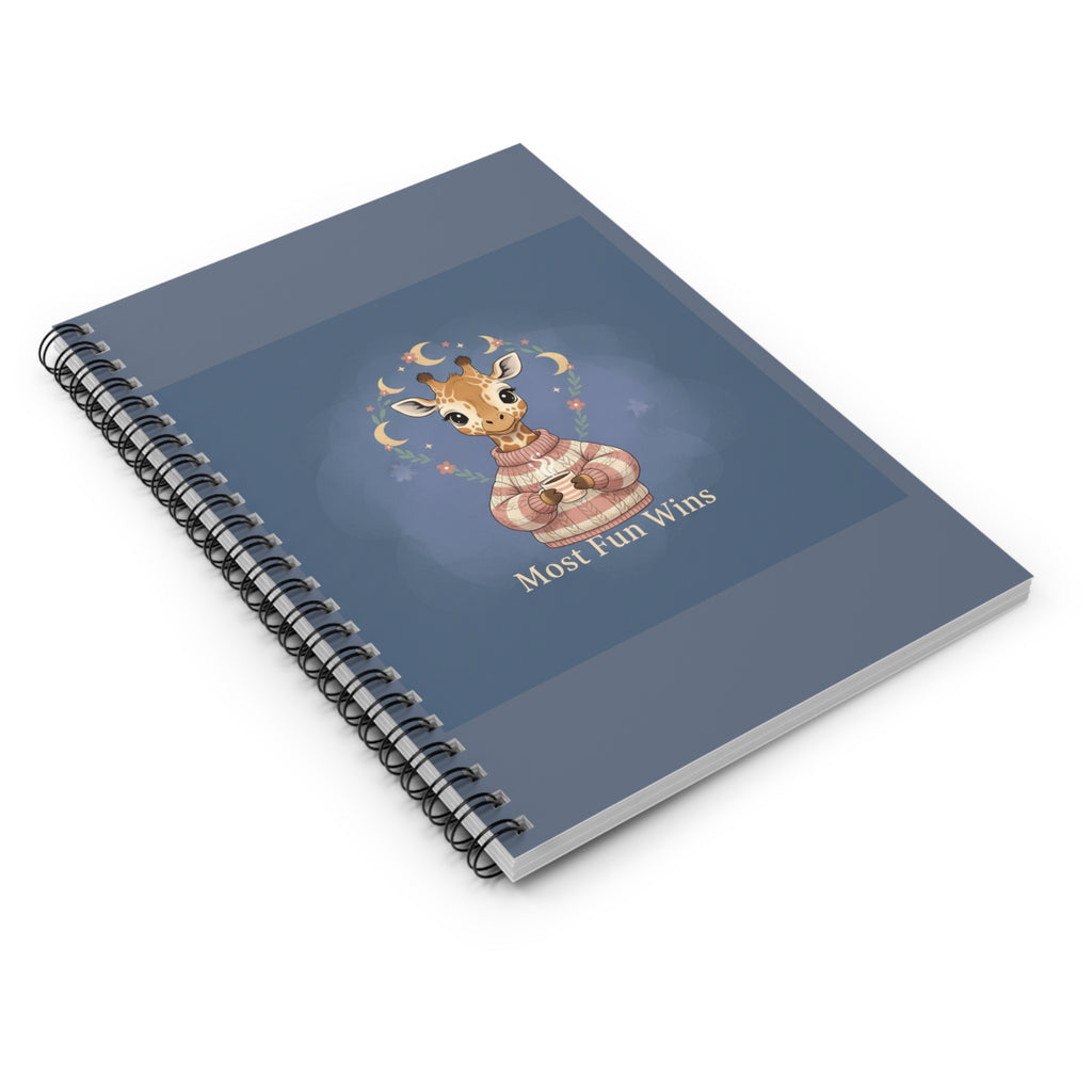 Giraffe Spiral Notebook – Most Fun Wins