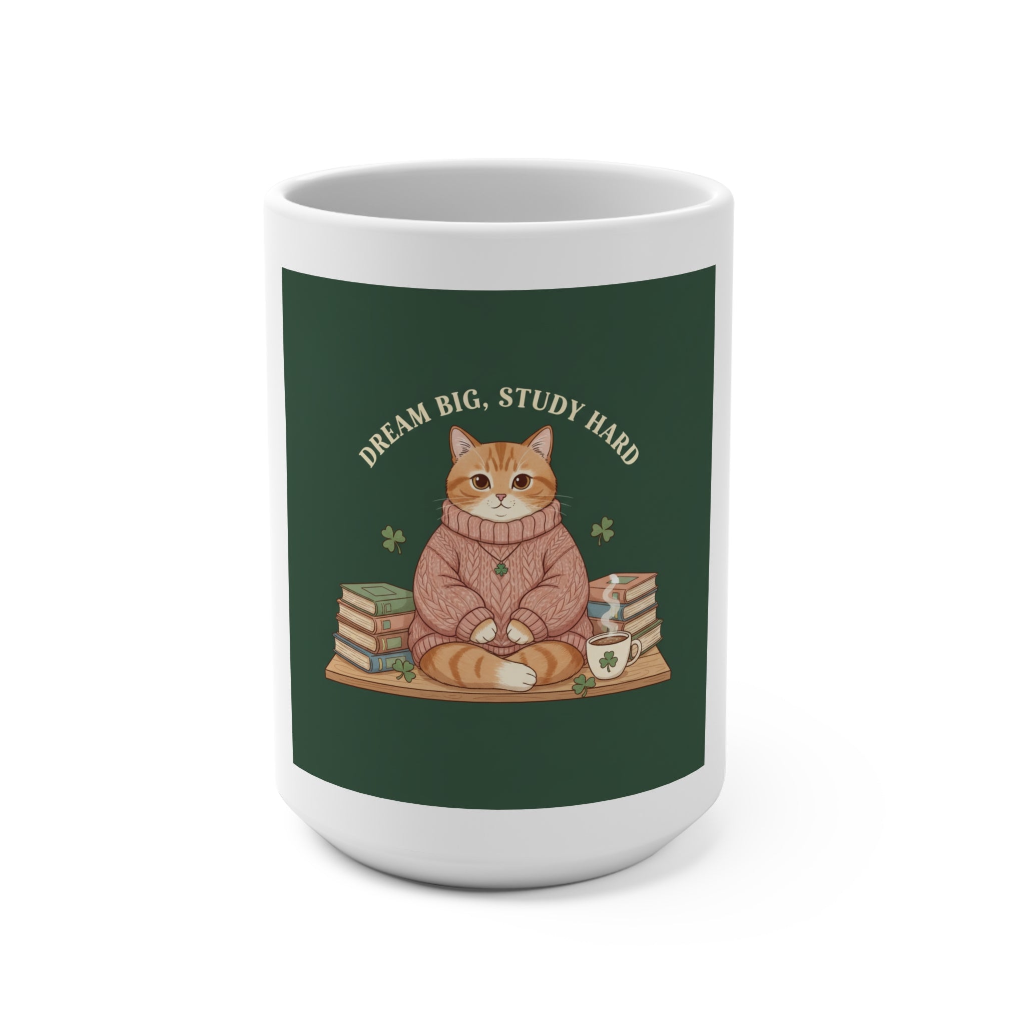 Dream Big Study Hard Cozy bear Mug 15oz