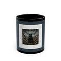 Cat Black Mug 11oz – Library Days Are the Best Days