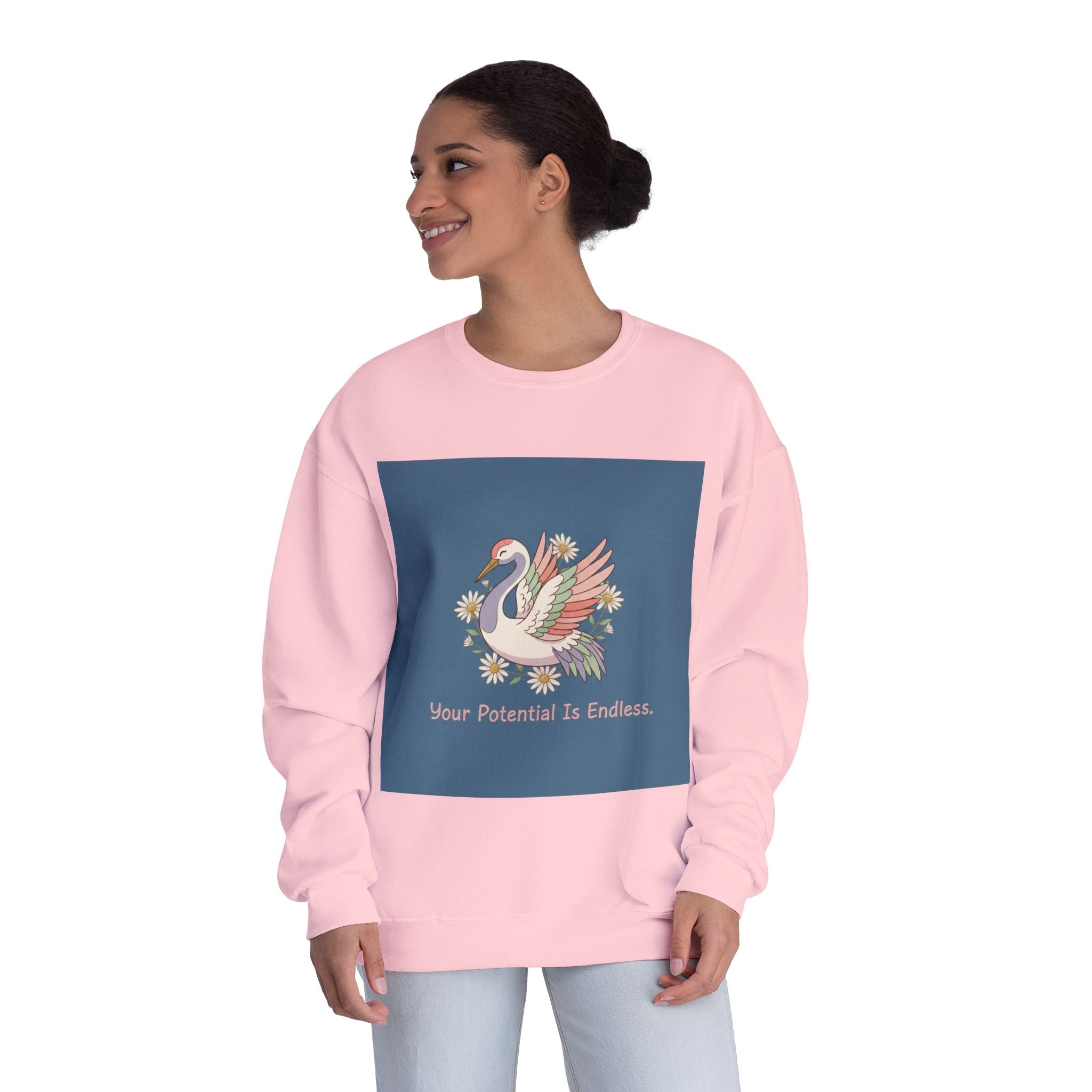 Crane Crewneck Sweatshirt – Your Potential is Endless