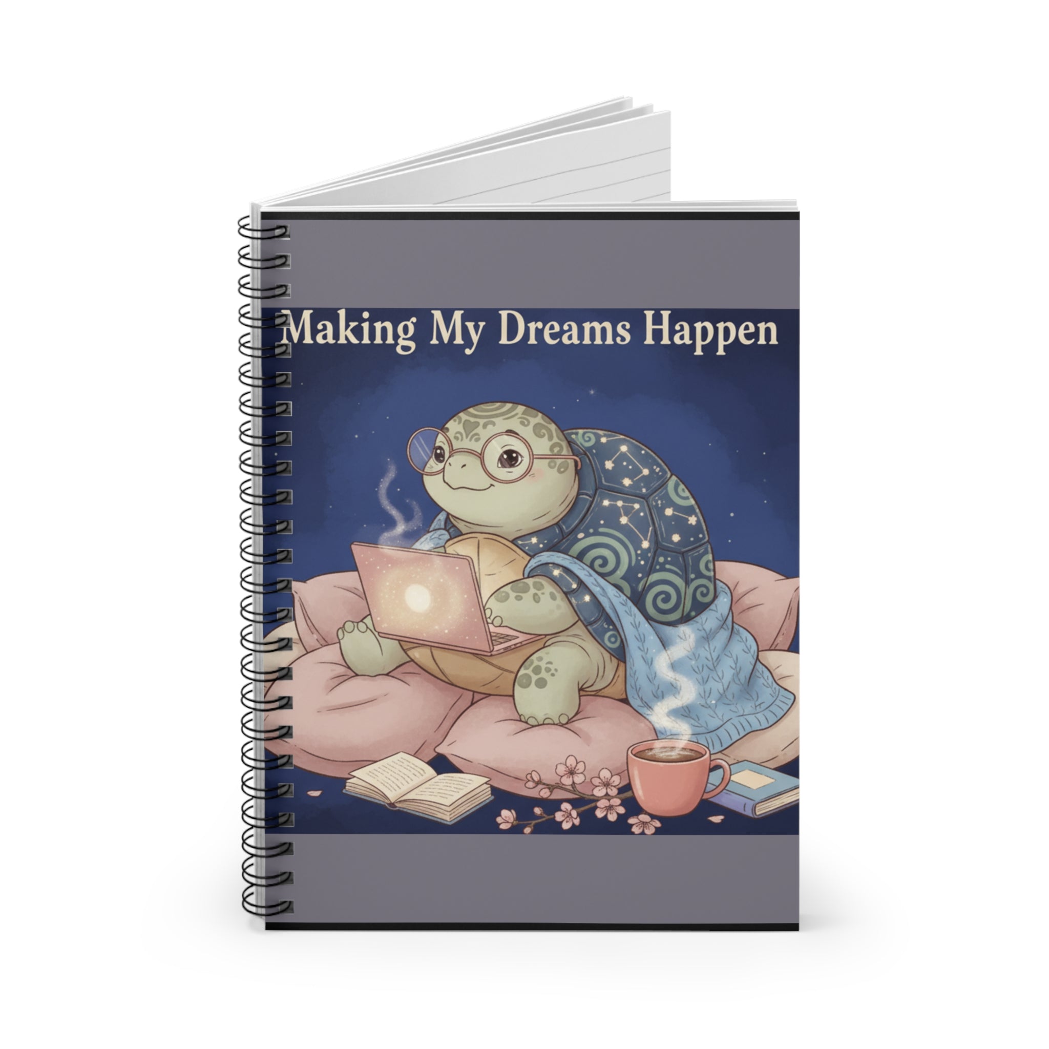 Turtle Spiral Notebook – Making My Dreams Happen