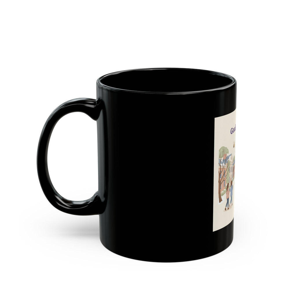 Goals On Goals Bees Black Mug 11oz