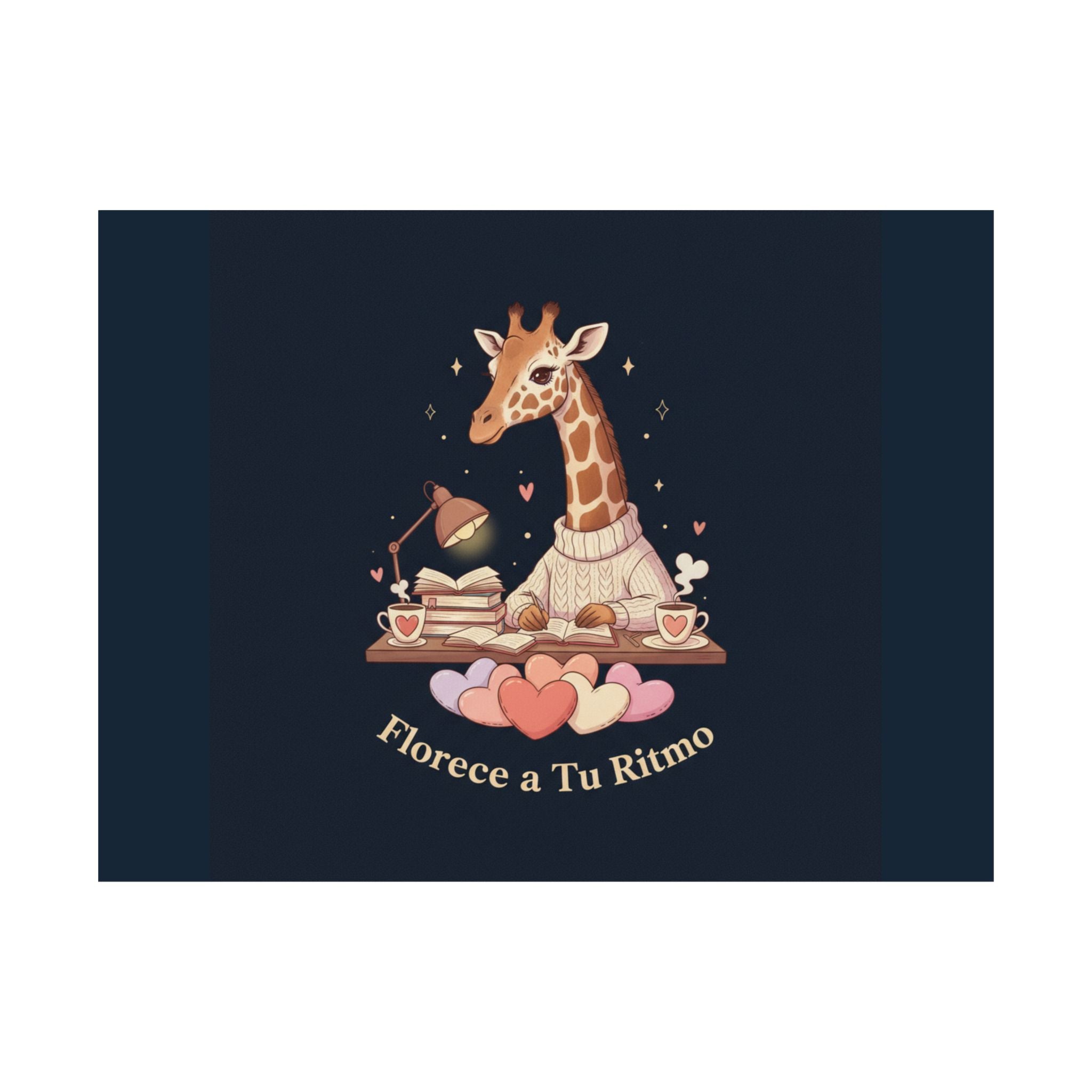 Florece a Tu Ritmo Giraffe Poster