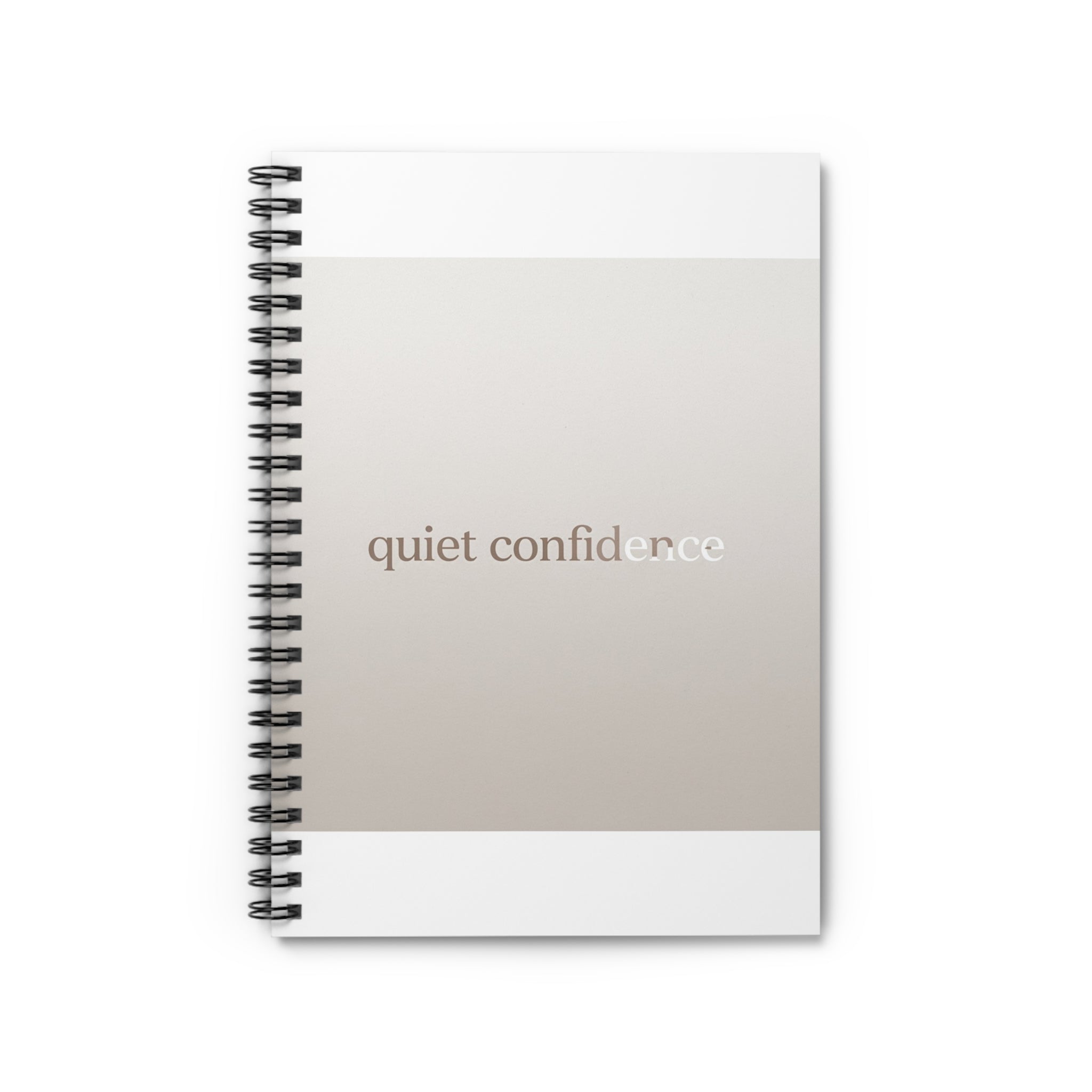 quiet confidence Spiral Notebook
