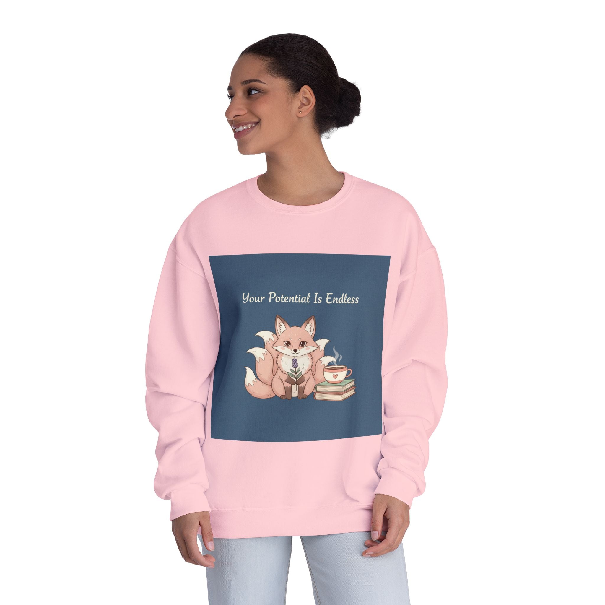 Kitsune Crewneck Sweatshirt – Your Potential is Endless