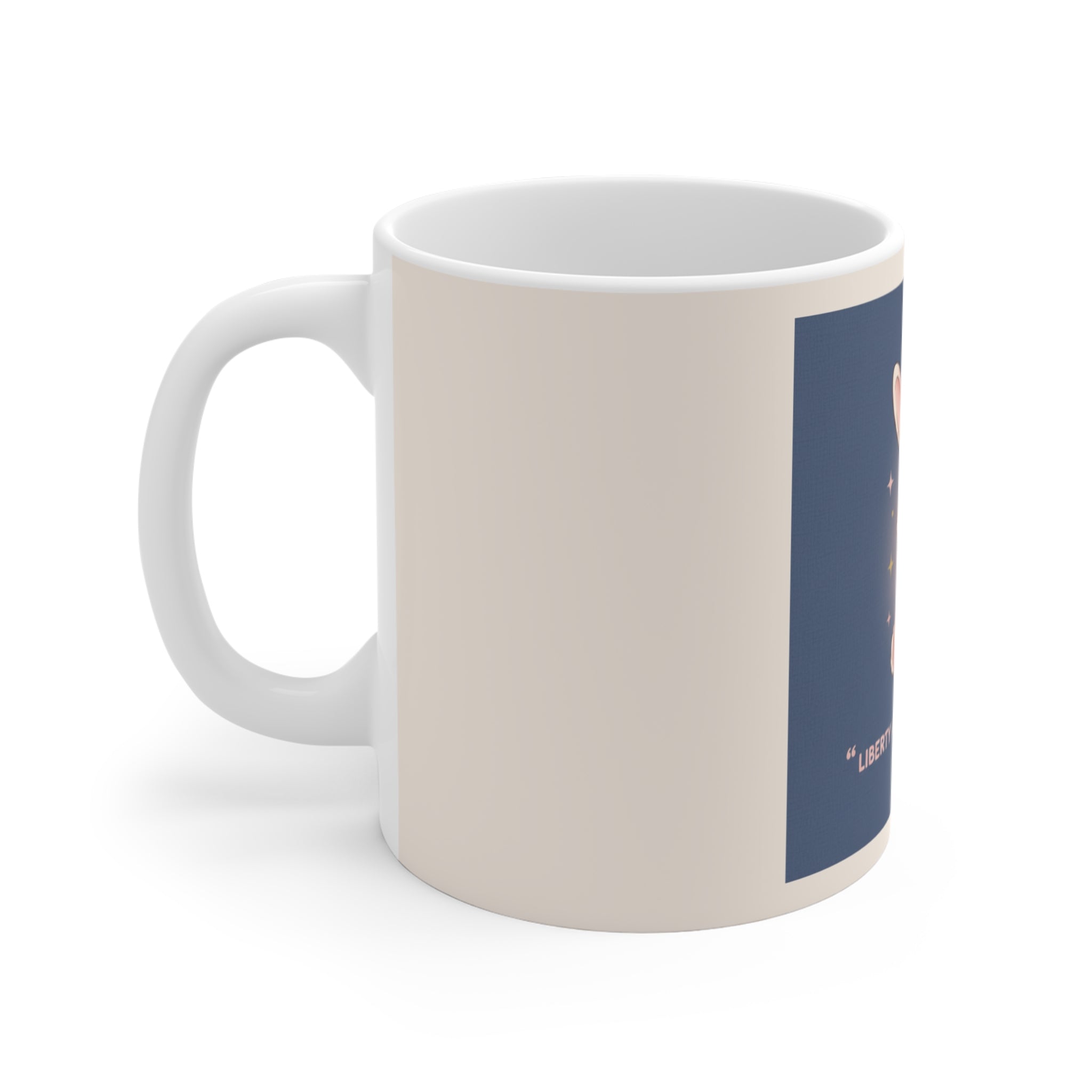 Rabbit Mug 11oz – Liberty and Justice for All