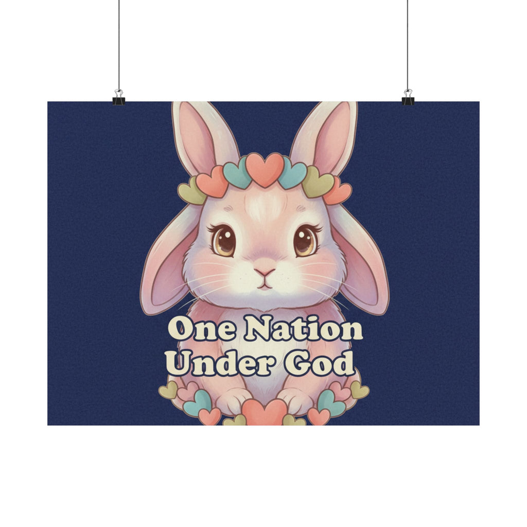 Bunny Poster – One Nation Under God