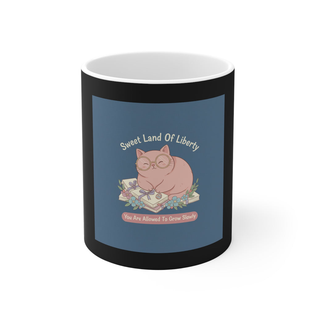 Cat Mug 11oz – Sweet Land of Liberty