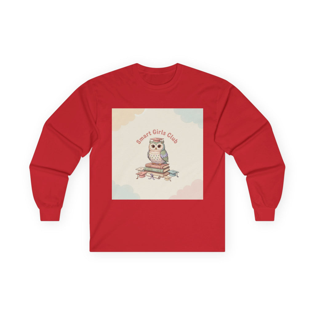 Smart Girls Club Owl Long Sleeve Tee
