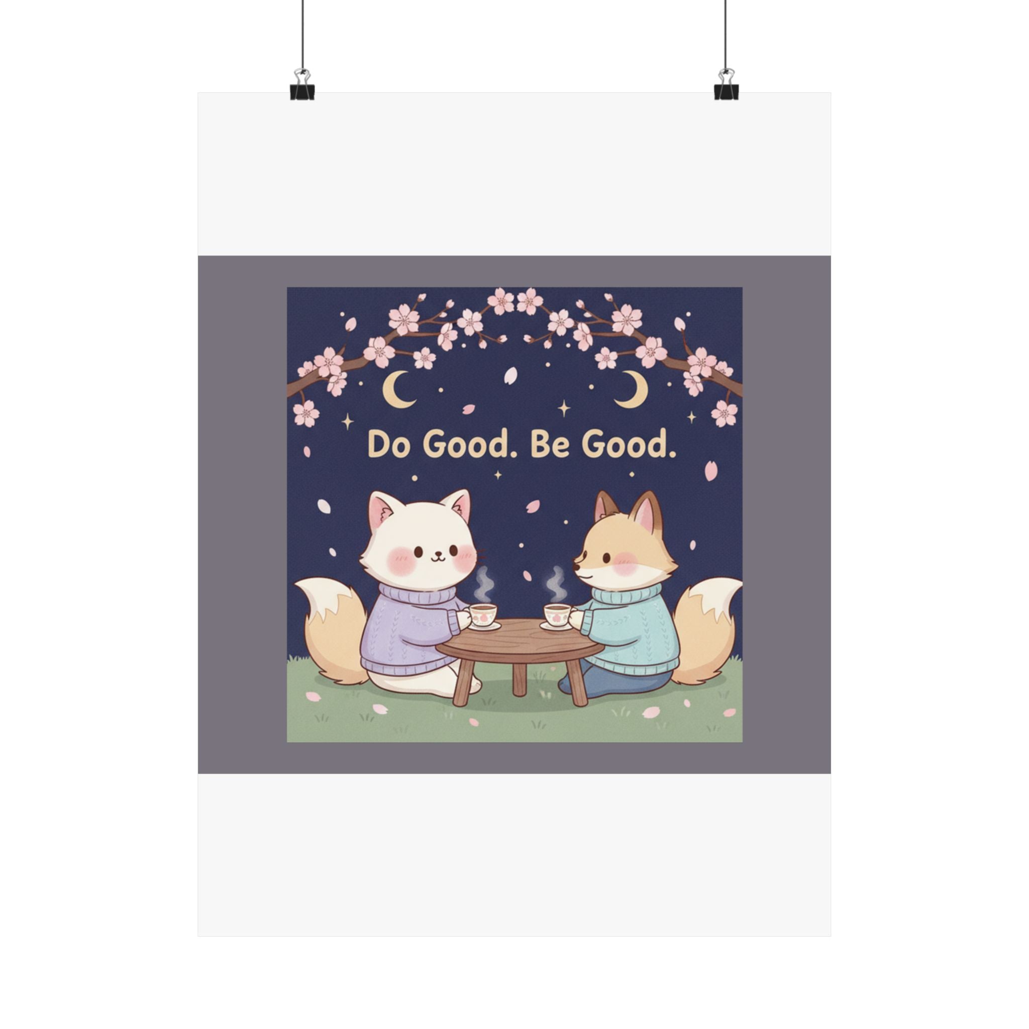 Cat Poster – Do Good Be Good