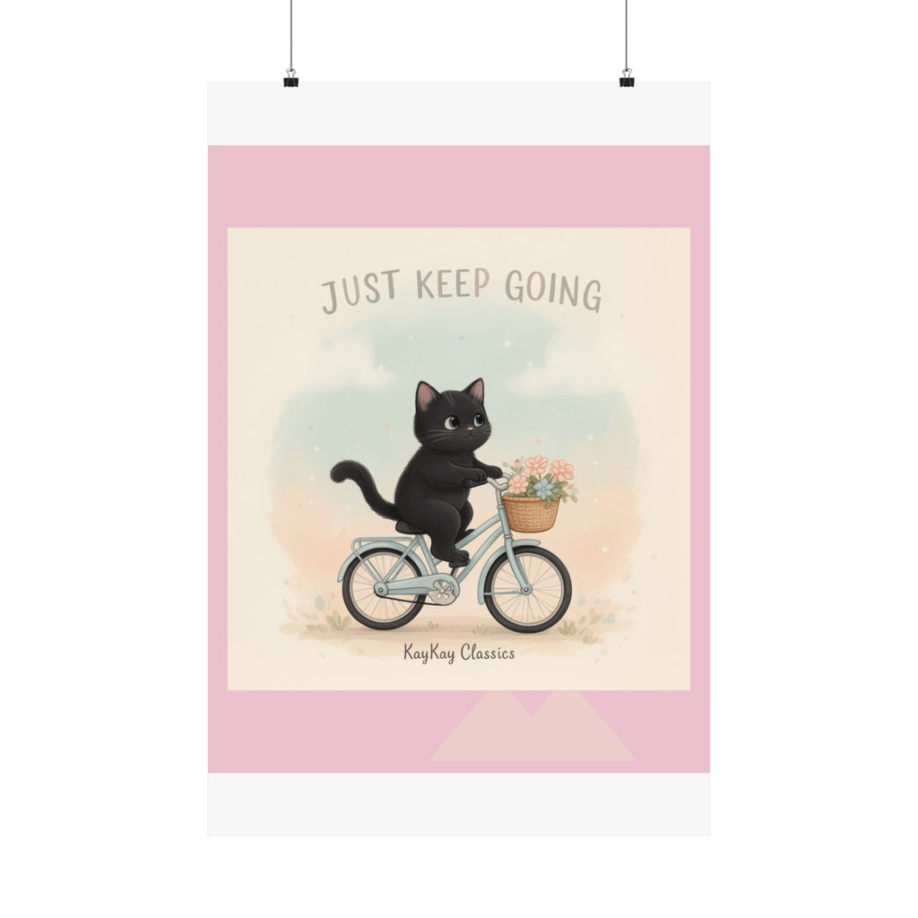 "Design" Black Cat Poster | College Girl Gift | Fashion | KayKay Classics