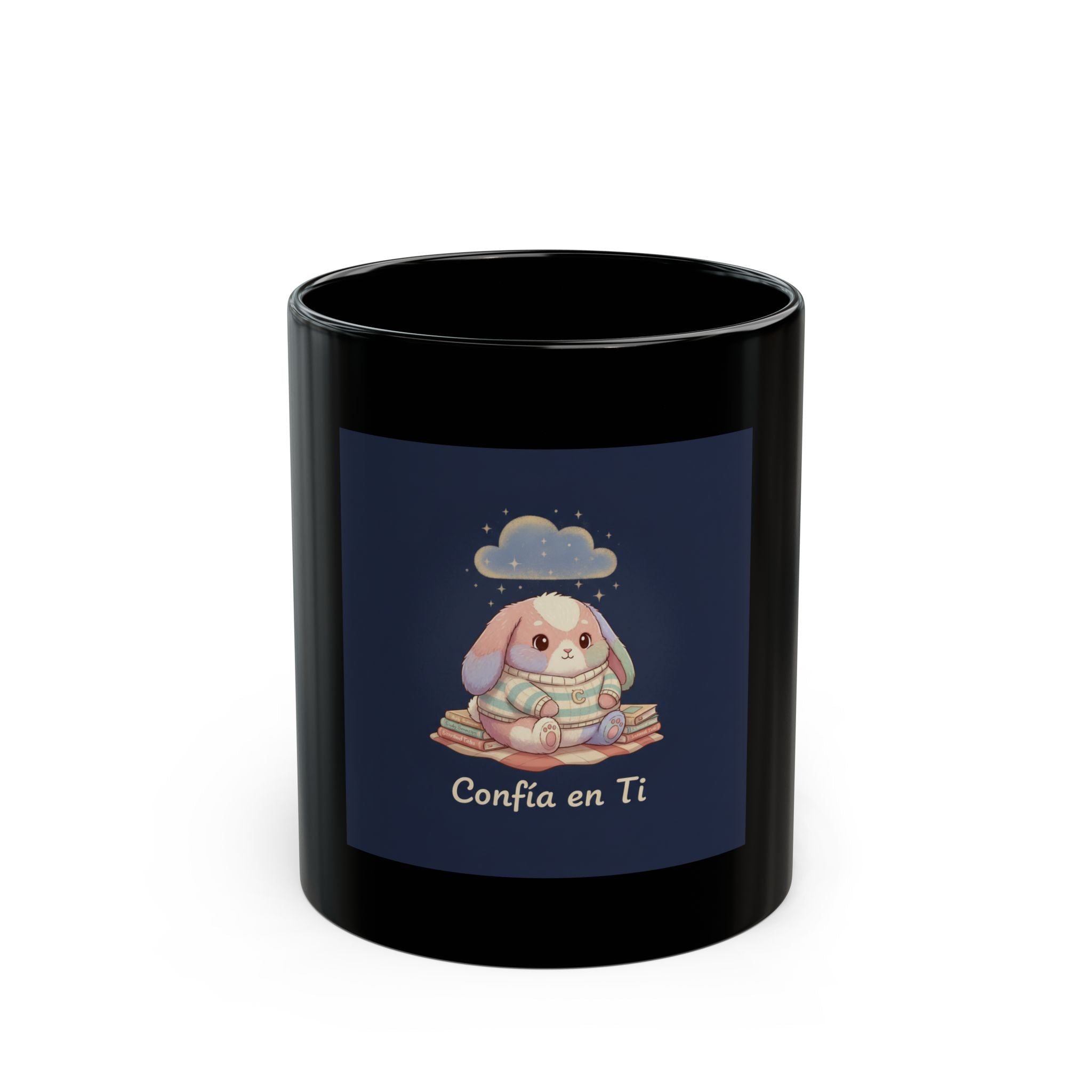 Bunny Black Mug 11oz – Confa en Ti