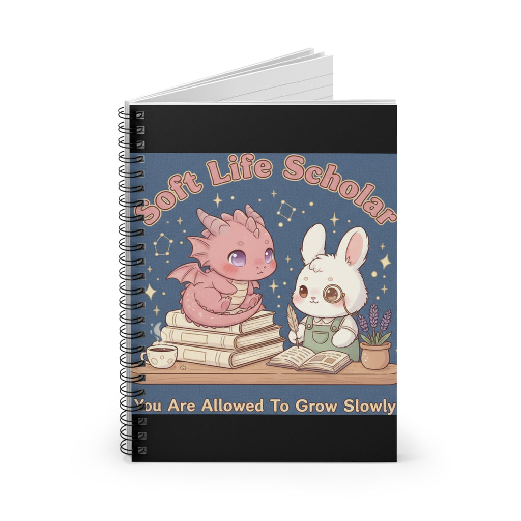 Dragon Spiral Notebook – Soft Life Scholar You Are Allowed to Gro