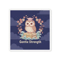 Owl Die-Cut Magnet – Gentle Strength