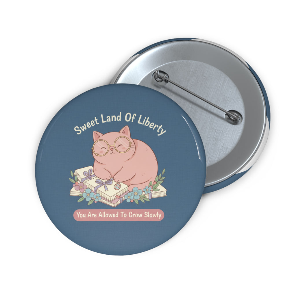 Cat Pin Button – Sweet Land of Liberty