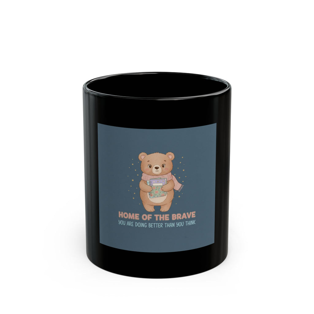 Bear Black Mug 11oz – Home of the Brave