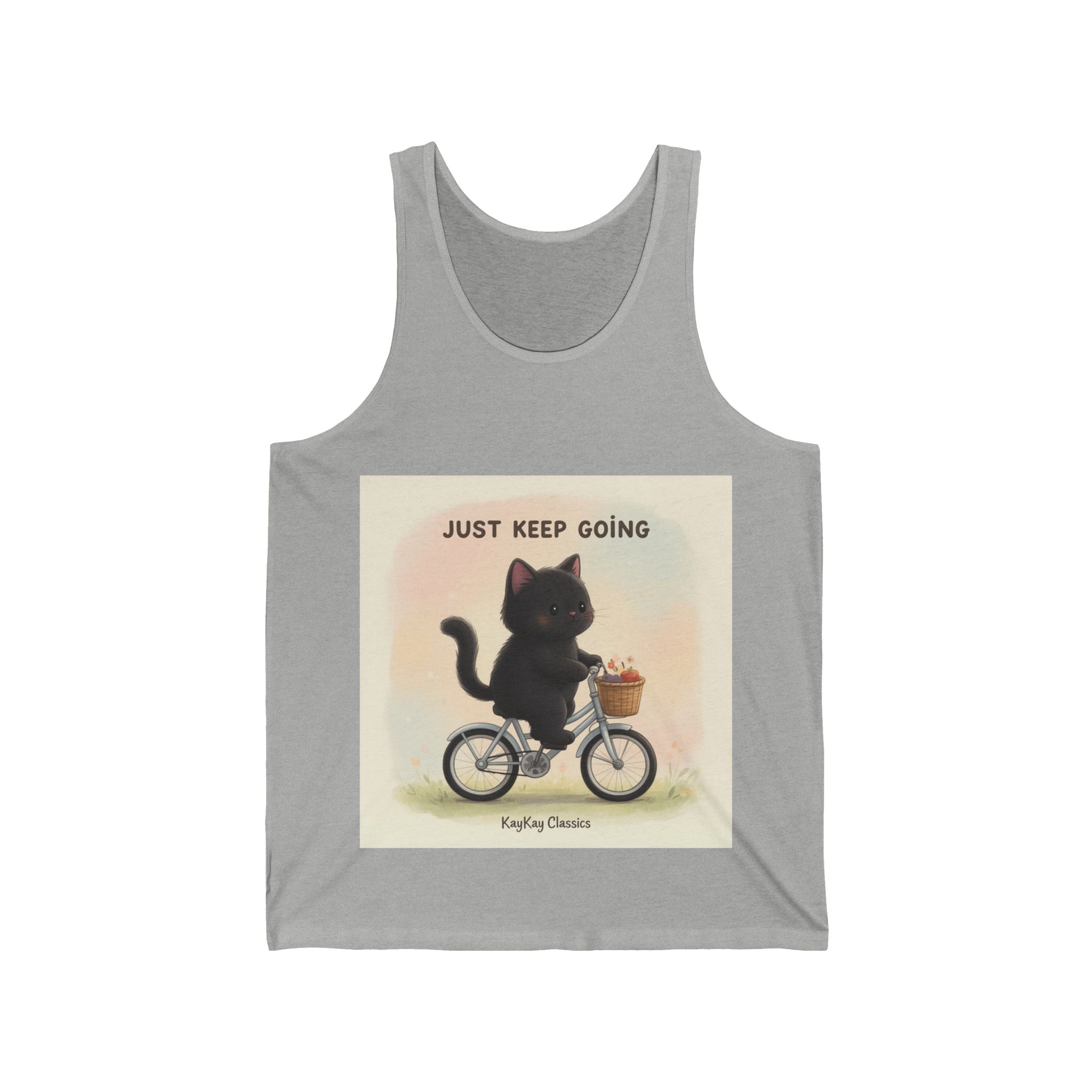 "Study Hard Dream Big" Black Cat Tank Top | College Girl Gift | Fashion | KayKay Classics