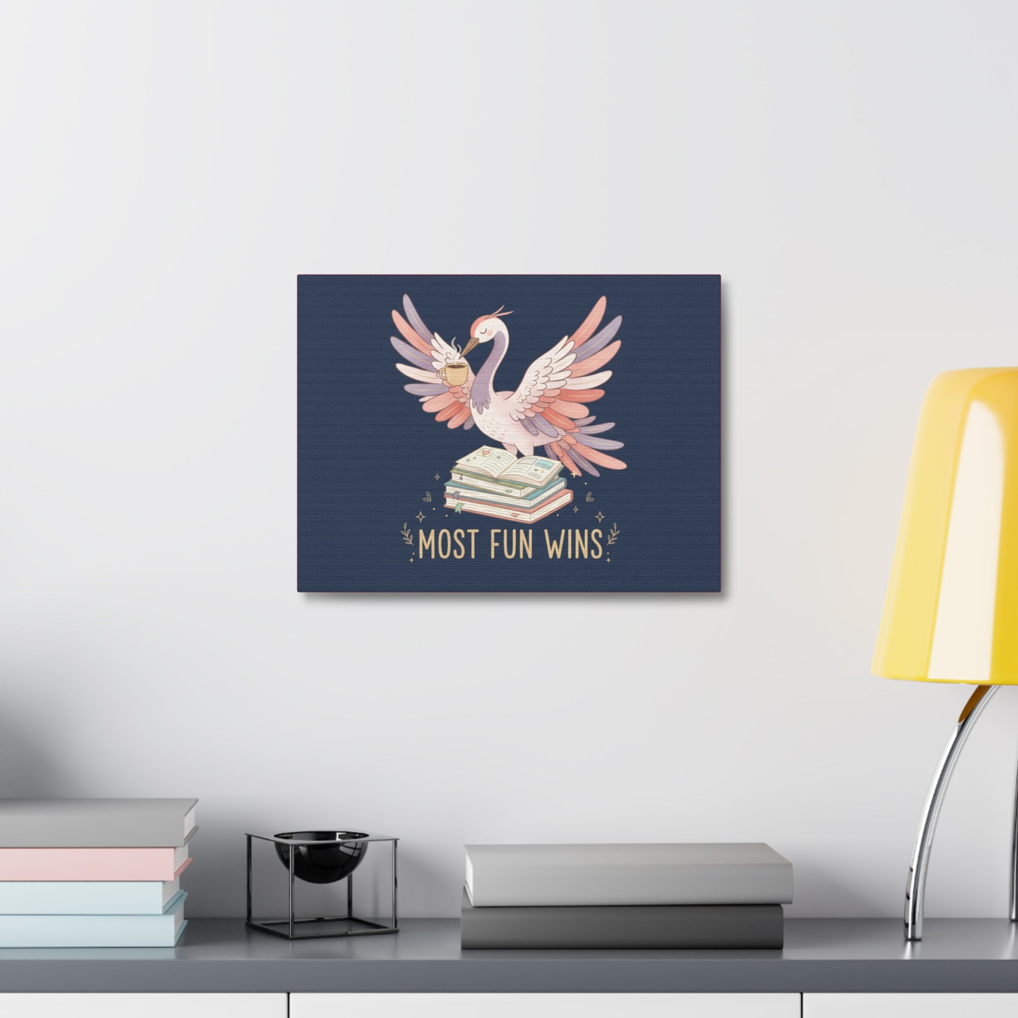 Crane Canvas Print – Most Fun Wins