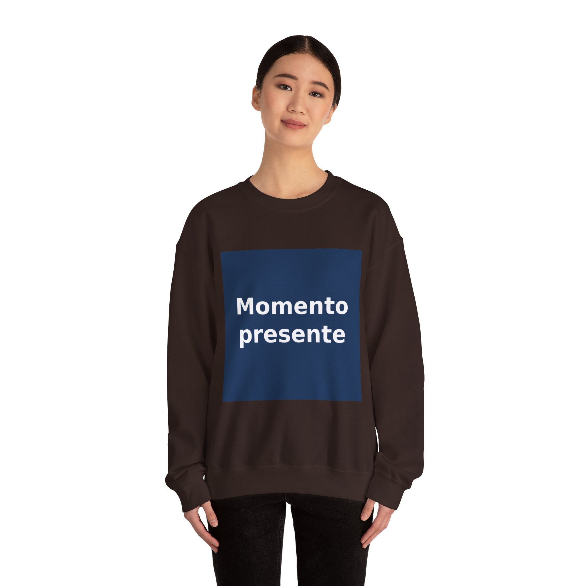 "Momento presente" Black Cat Crewneck | College Girl Gift | Fashion | KayKay Classics
