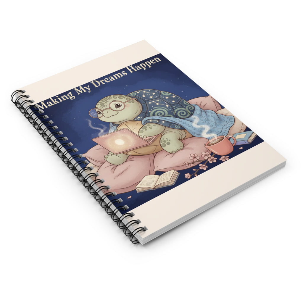 Turtle Spiral Notebook – Making My Dreams Happen