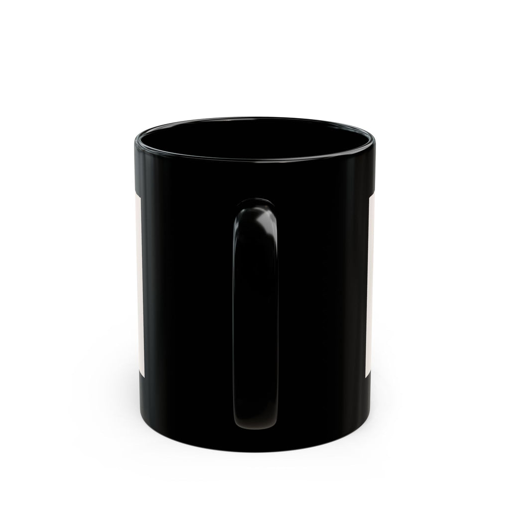 "YOU'RE NEVER TOO MUCH" Black Cat Black Mug | College Girl Gift | Fashion | KayKay Classics