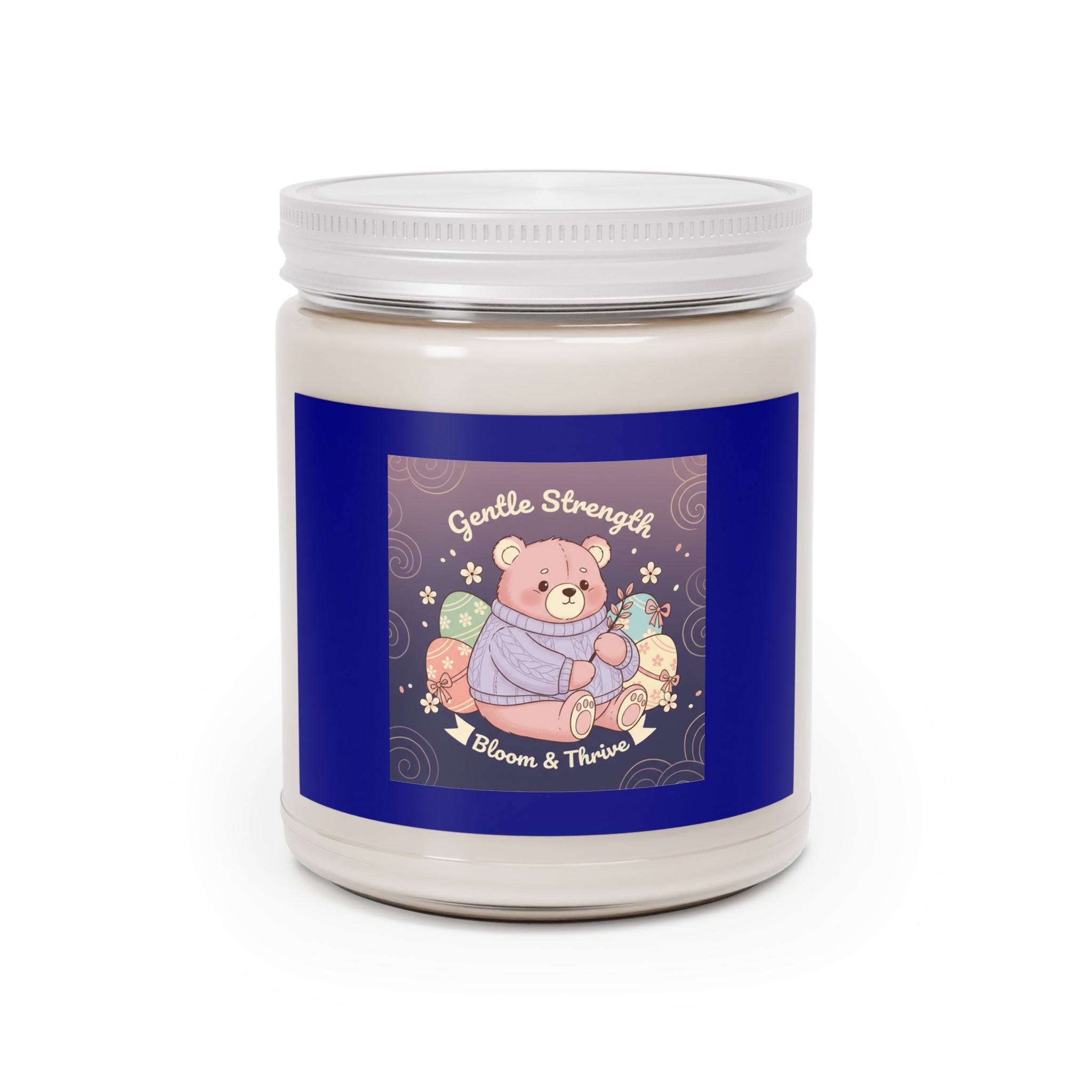 Bear Scented Candle – Gentle Strength Bloom Thrive