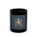 educated and cute Black Mug 11oz