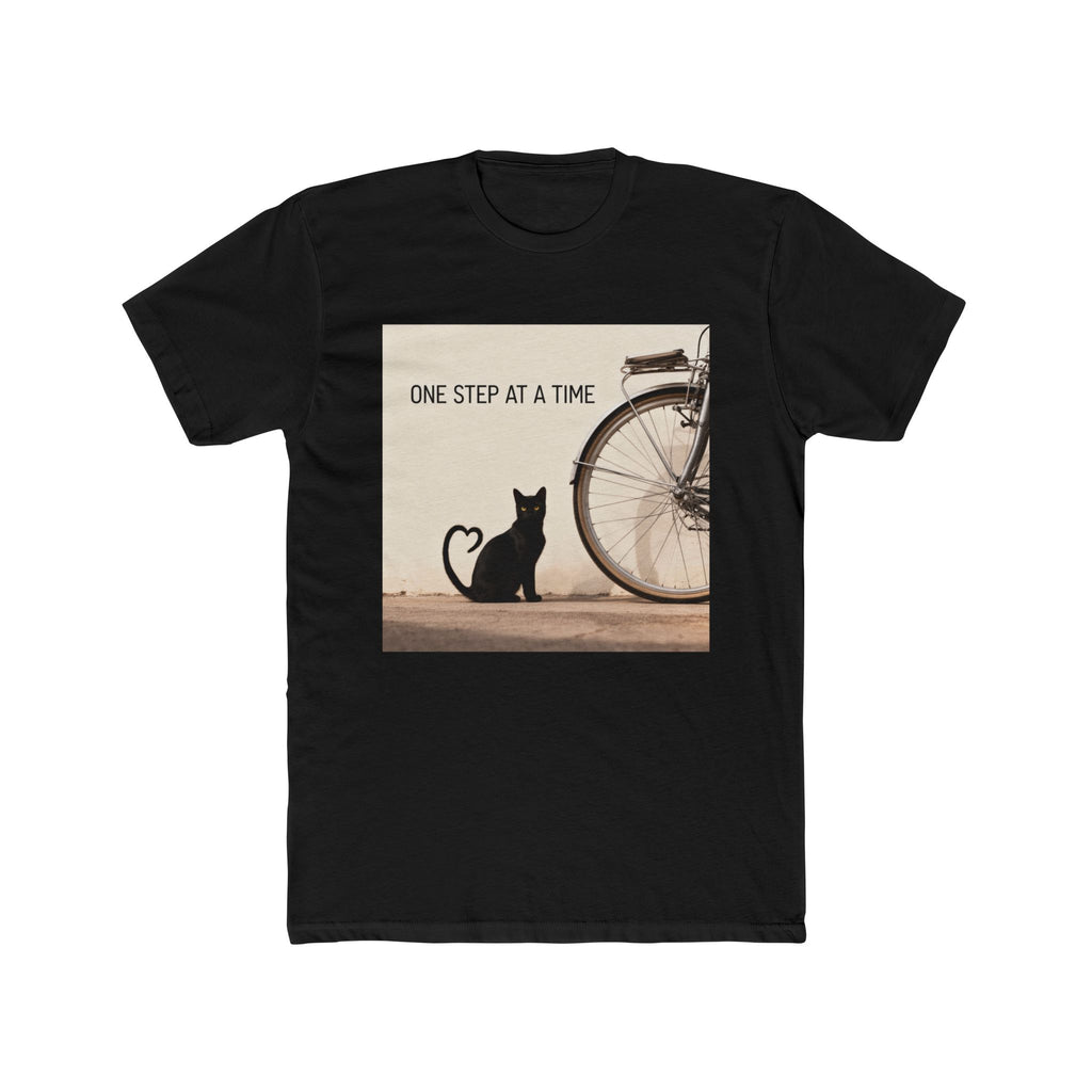ONE STEP AT A TIME Cat Unisex Tee