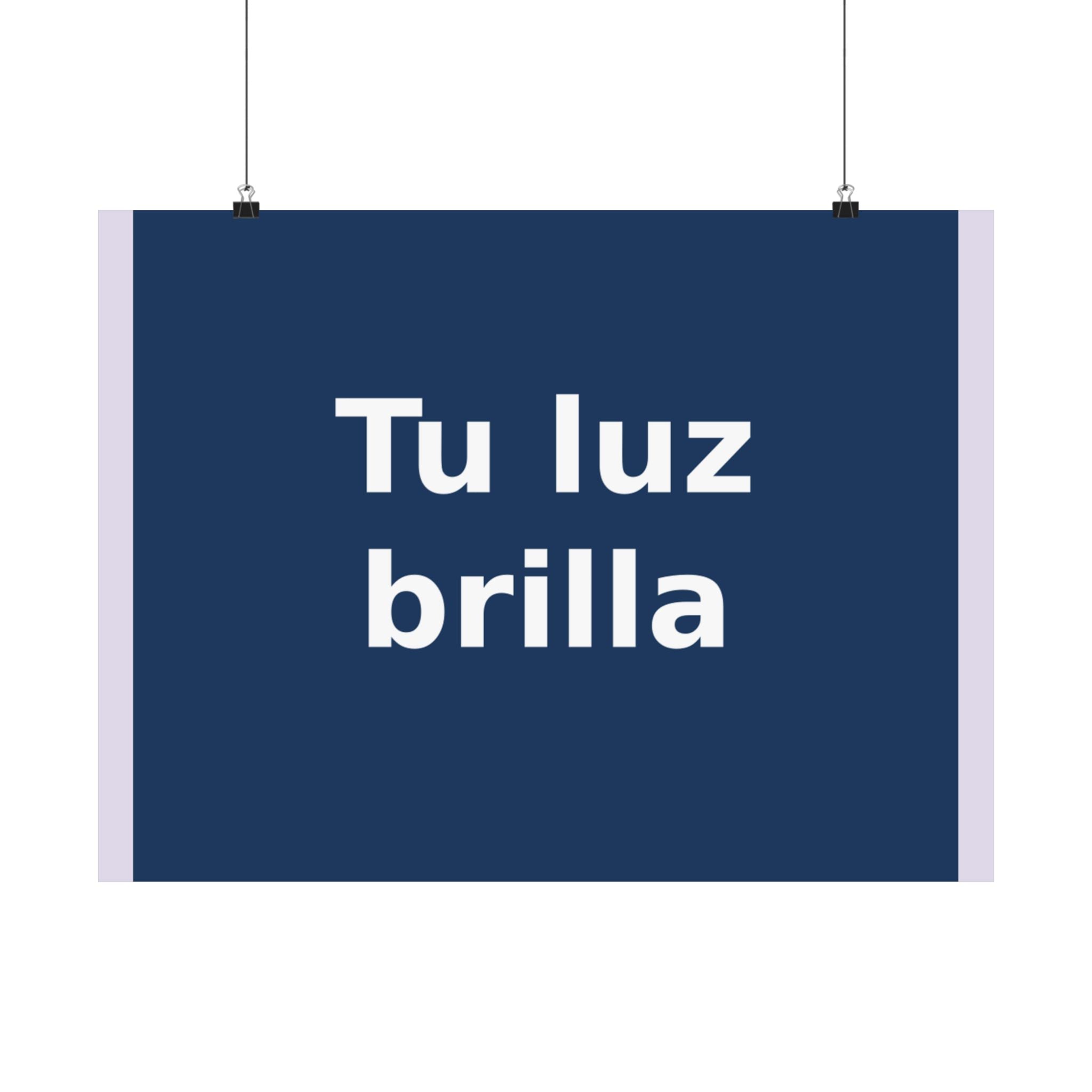 "Tu luz brilla" Black Cat Poster | Trendy Gift for Her | Lifestyle | KayKay Classics