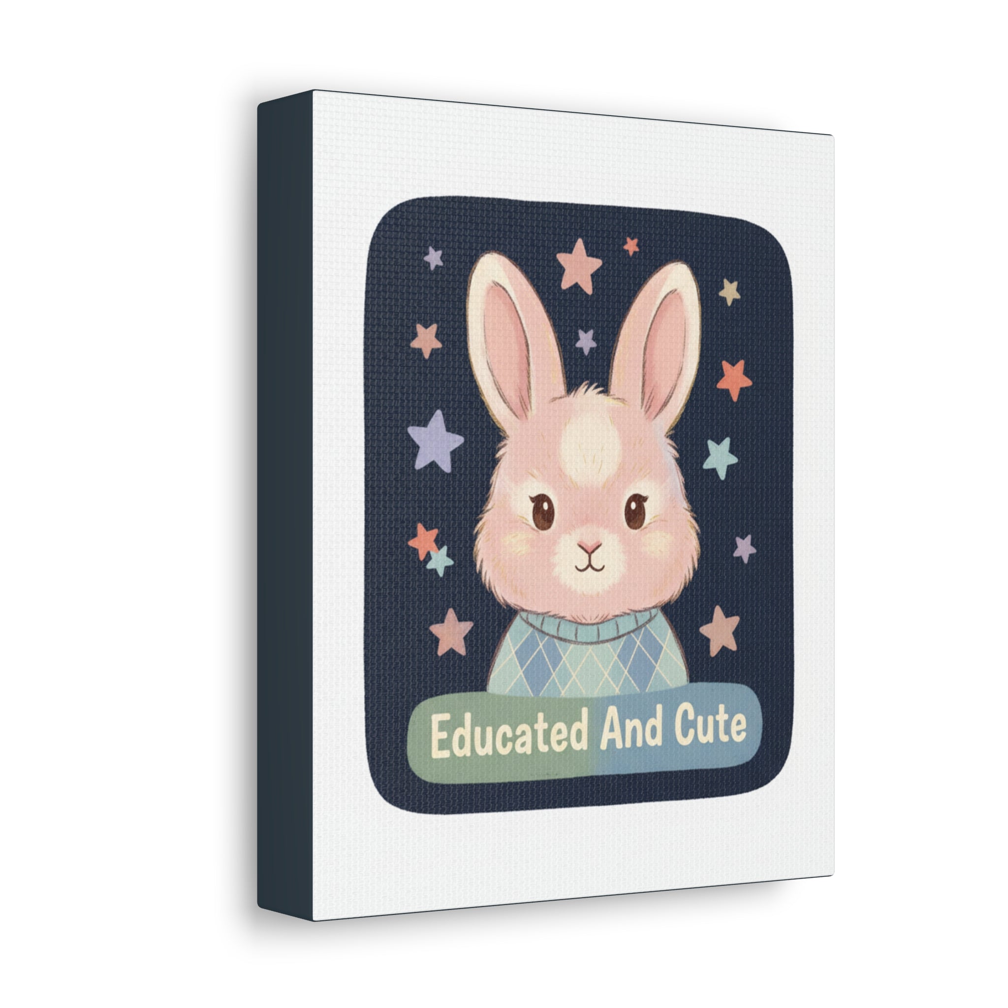 Educated and Cute Canvas