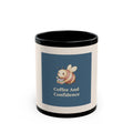 Bee Black Mug 11oz – Coffee and Confidence