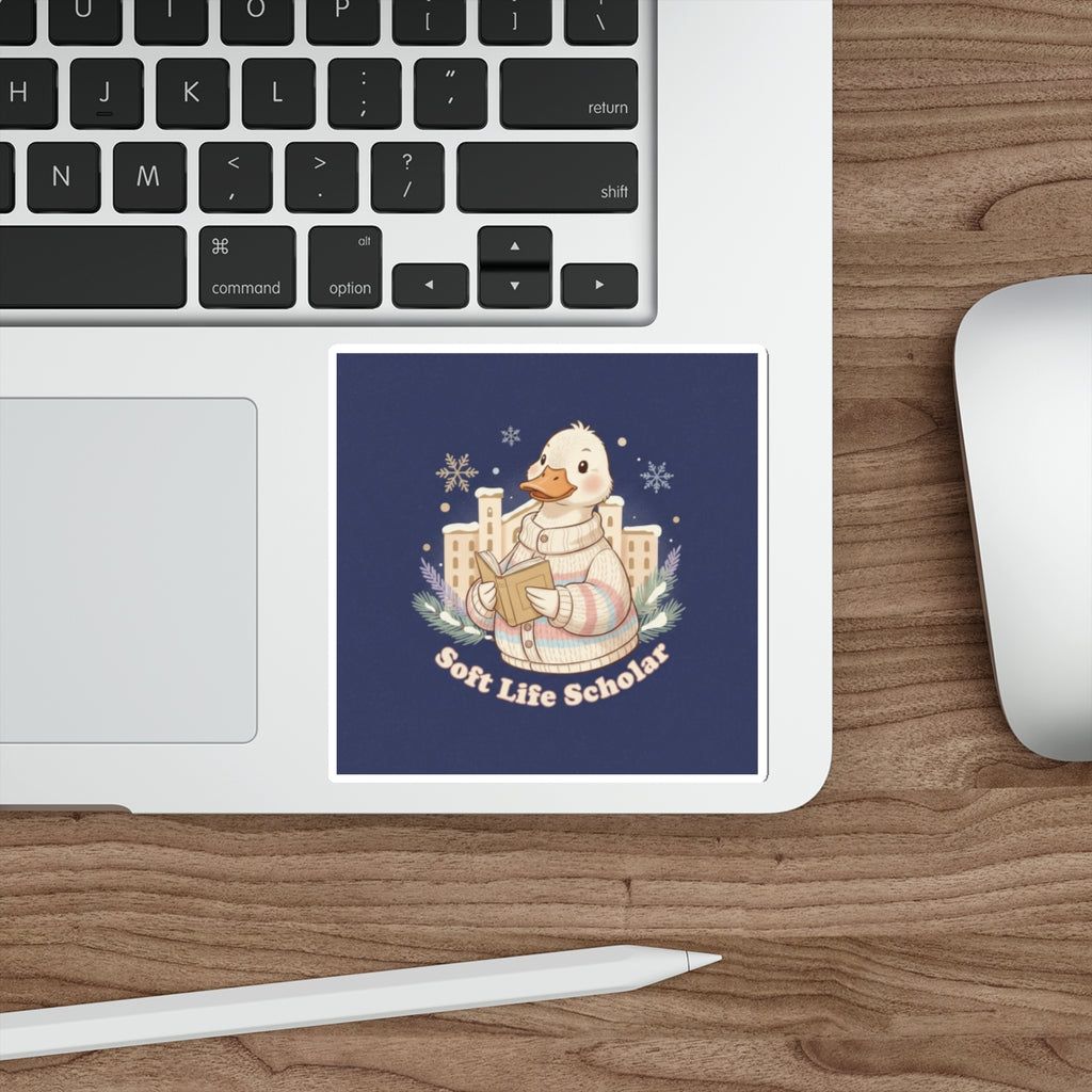 Duck Die-Cut Sticker – Soft Life Scholar