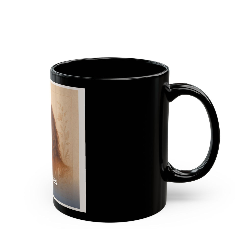 "No Excuses" Black Cat Black Mug | College Girl Gift | Fashion | KayKay Classics