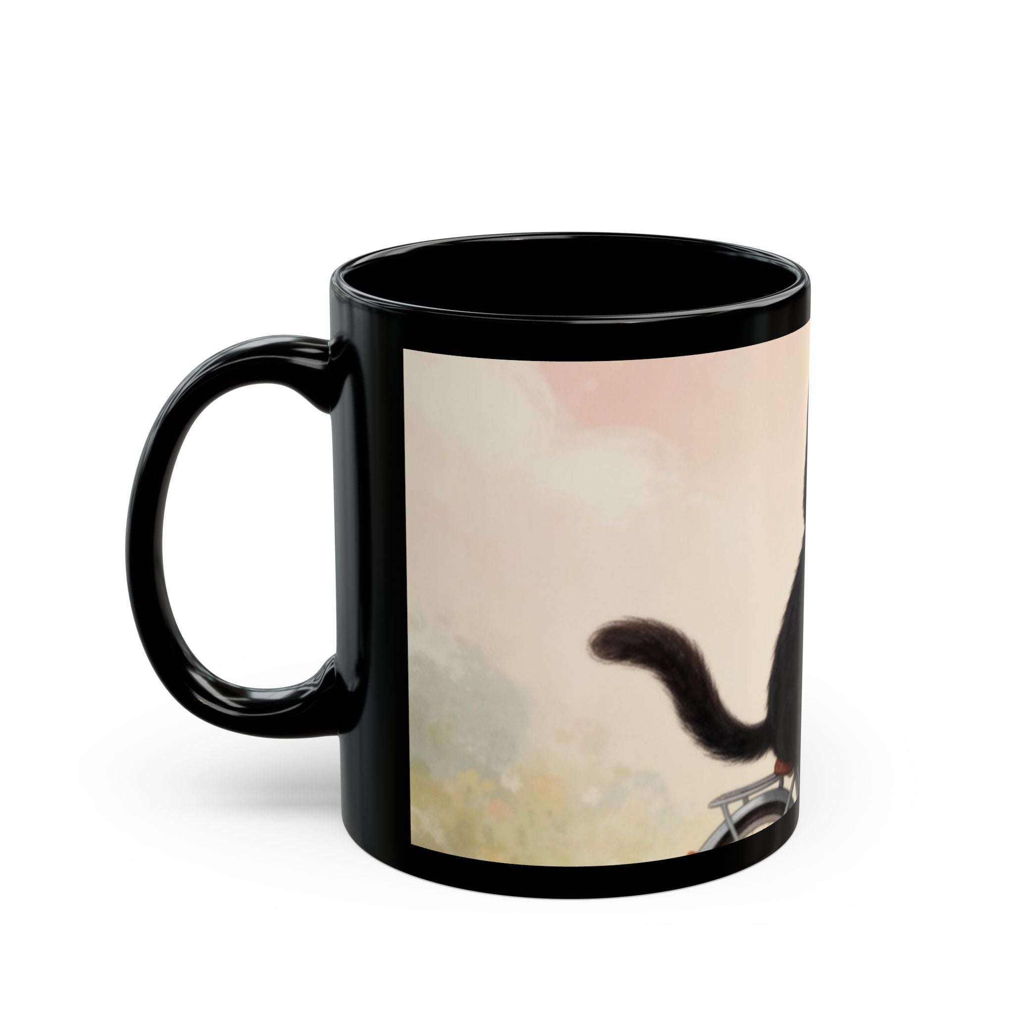JUST KEEP GOING Black Mug 11oz