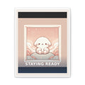 "Staying Ready" Black Cat Canvas | College Girl Gift | Fashion | KayKay Classics