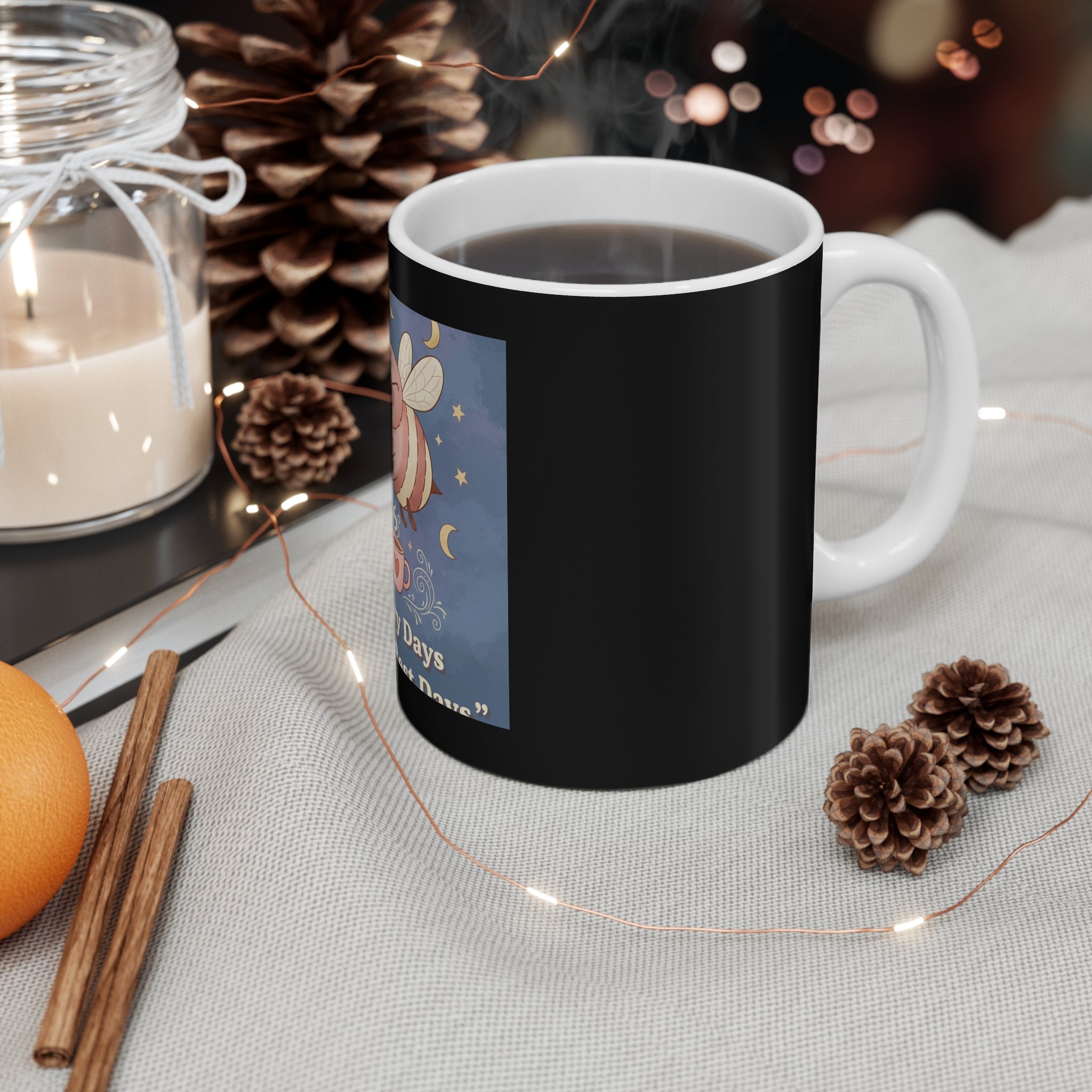 Bee Mug 11oz – Library Days Are the Best Days