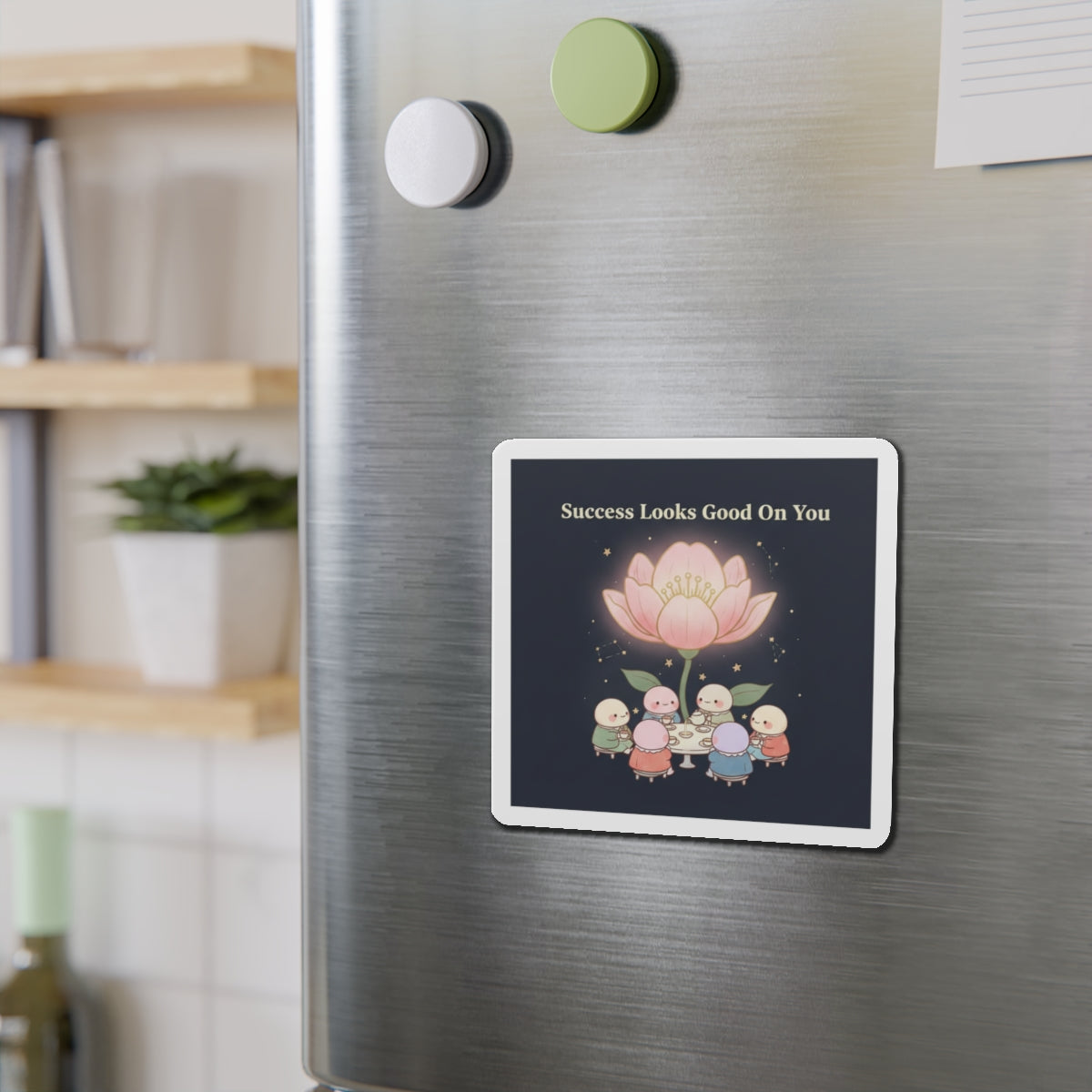 Tiny Chibi Creatures Die-Cut Magnet – Success Looks Good on You
