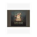Bunny Poster – Gentle Strength Liberty and Justice for