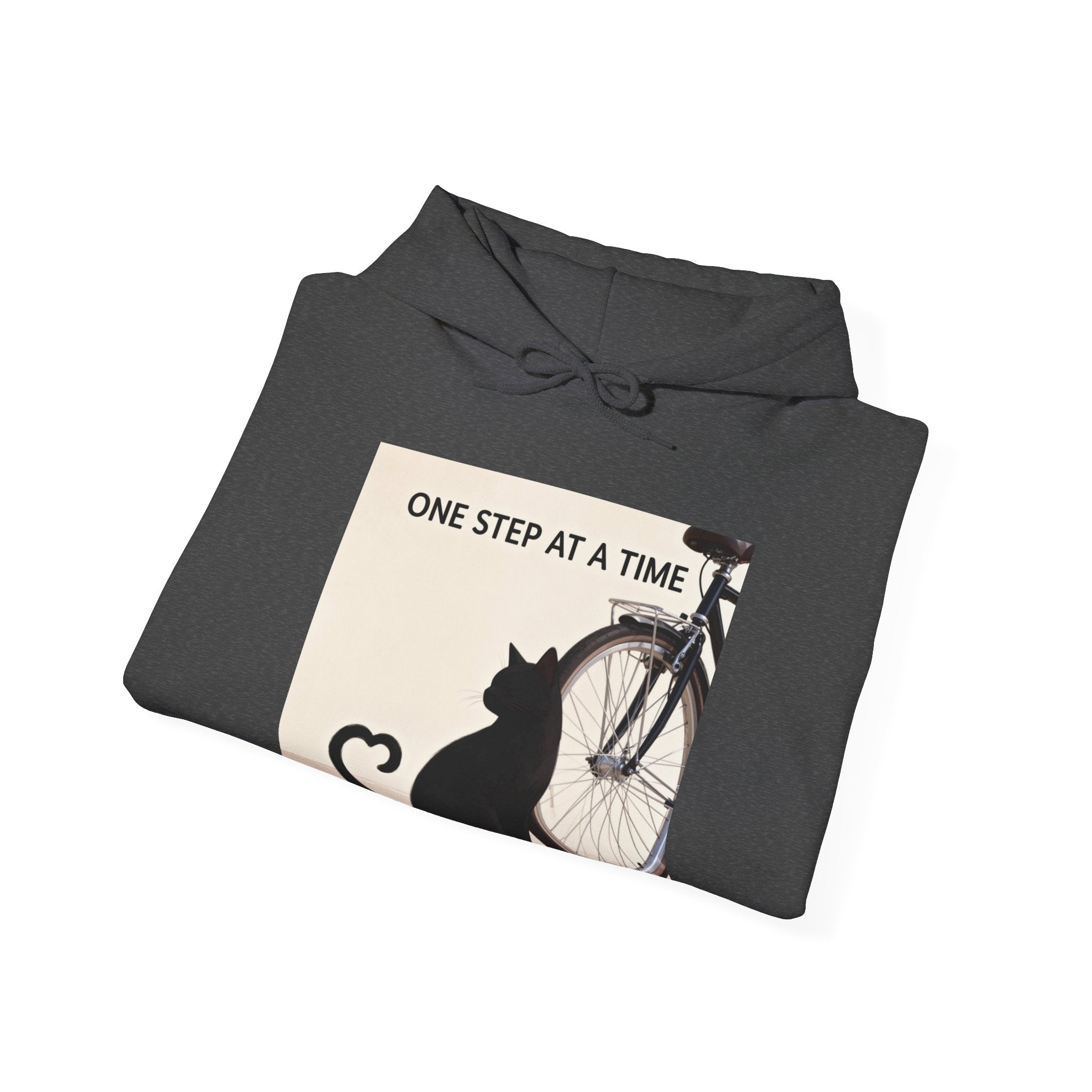 ONE STEP AT A TIME Cat Hoodie