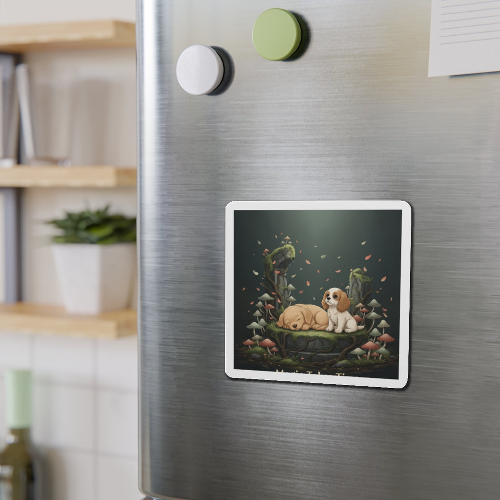 Puppies Die-Cut Magnet – Magic Takes Time