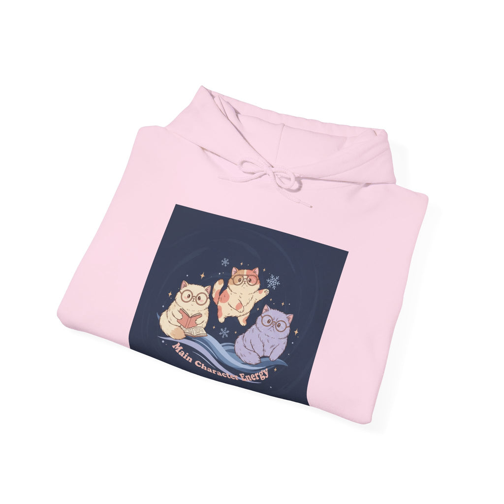Cats With Glasses Hoodie – Main Character Energy