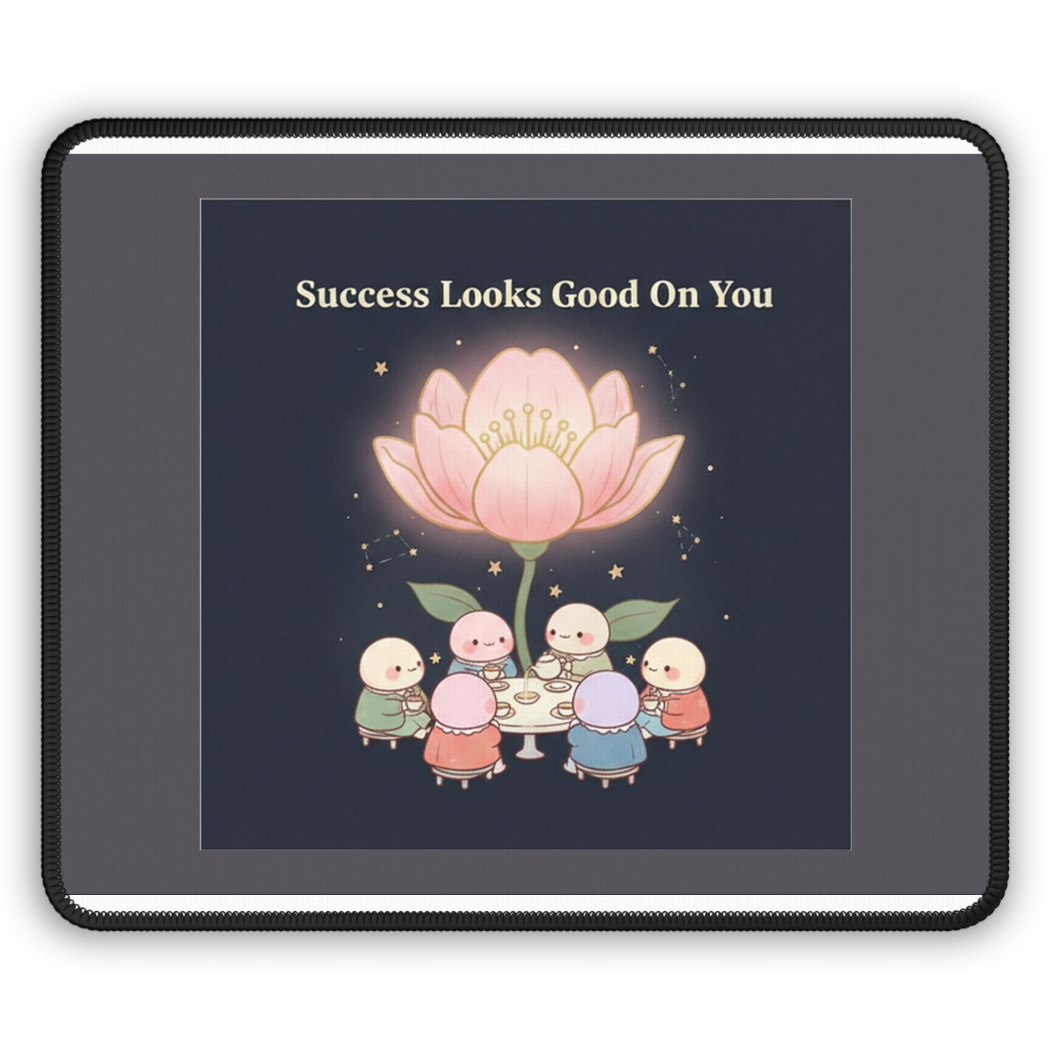 Tiny Chibi Creatures Mouse Pad – Success Looks Good on You