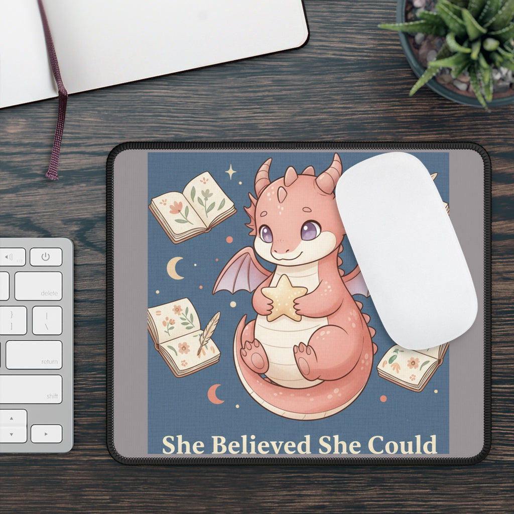 Dragon Mouse Pad – She Believed She Could
