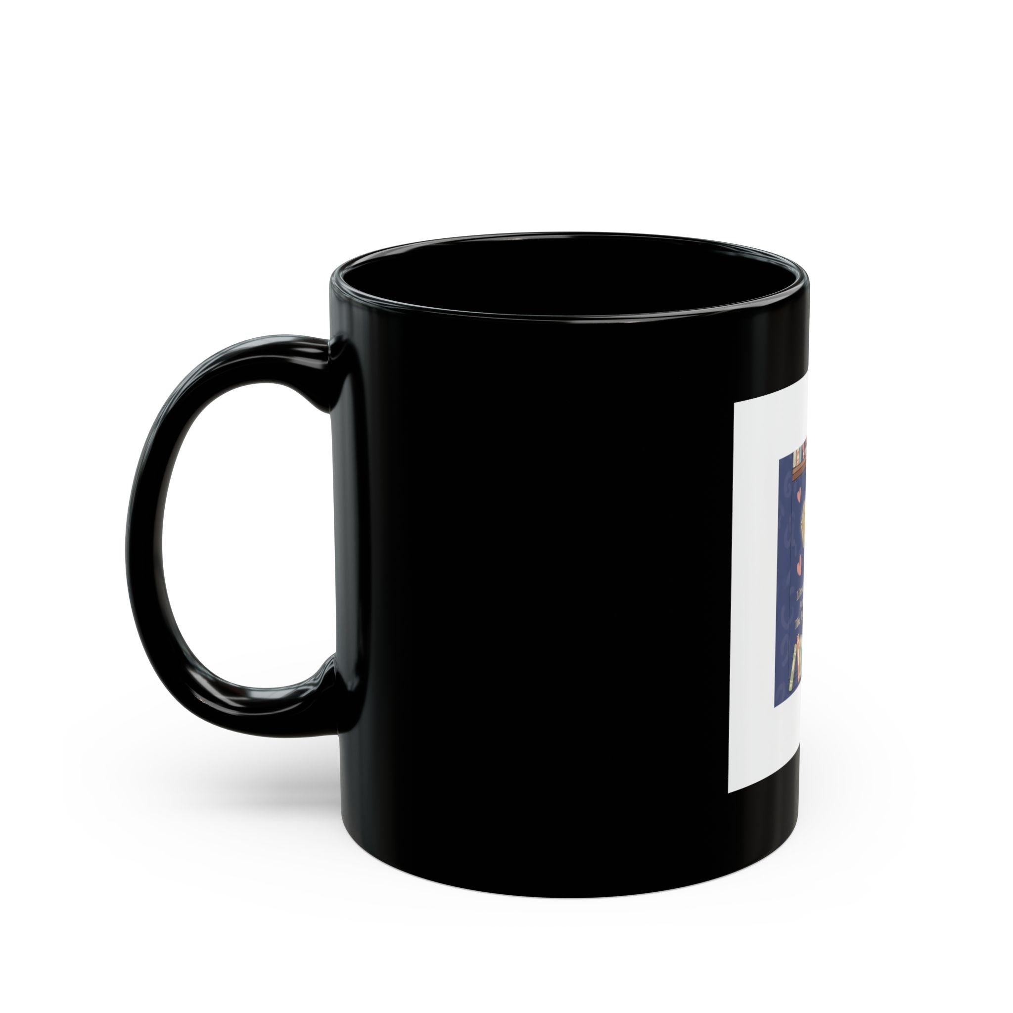 Bunny Black Mug 11oz – Library Days Are the Best Days