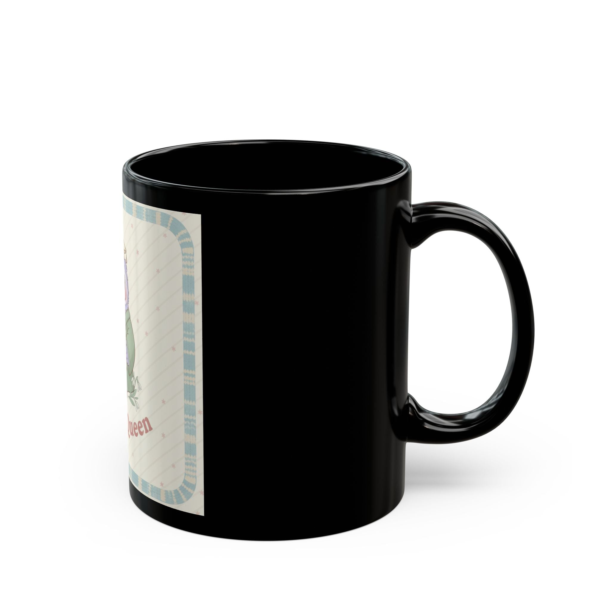 Campus Queen Owl Black Mug 11oz